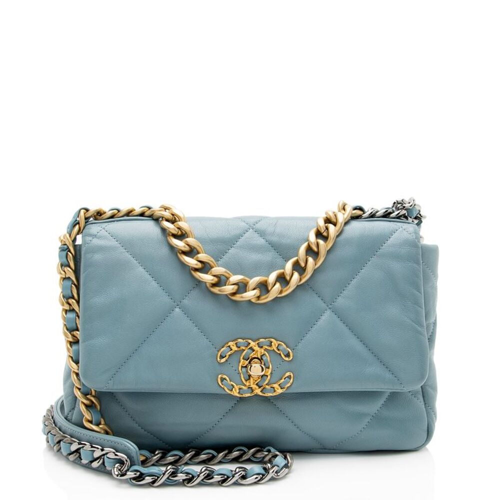 Chanel Lambskin 19 Medium Flap Shoulder Bag